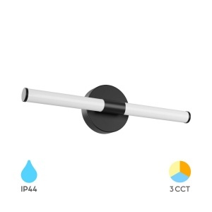 Aplice, Aplica LED baie 7W, lumina calda/neutra/rece, neagra, IP44, Braytron - savelectro.ro