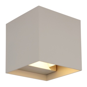 Aplice si felinare exterior, Aplica LED exterior Veronika 2x3W, lumina calda (3000 K), 290 lm, IP54, nisipie mat, Globo Lighting - savelectro.ro