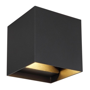 Aplice si felinare exterior, Aplica LED exterior Veronika 2x3W, lumina calda (3000 K), 290lm, IP54, neagra, Globo Lighting - savelectro.ro