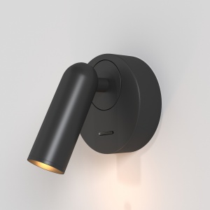 Aplica LED Mirax C038WL-L3B3K, 3W, 200lm, lumina calda, IP20, neagra, Maytoni [1]- savelectro.ro