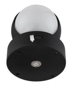 Aplica LED rotunda Randi, 1.4W, 90 lm, lumina calda (3000 K), IP20, negru mat/opal, Globo Lighting [4]- savelectro.ro