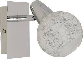 Aplica Marble 1xE14, crom alb, Klausen