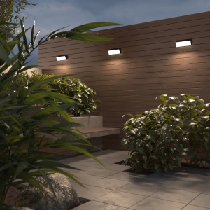 Aplica pentru exterior LED Brick O436WL-L20GF3K, 20W, 1600lm, lumina calda, IP54, grafit, Maytoni [2]- savelectro.ro