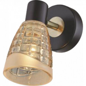 Corpuri de iluminat, Aplica Pinto LY-1020, 1xE14, maro+bronz+transparenta, IP20, Klausen - savelectro.ro