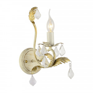 Corpuri de iluminat, Aplica Versilia KL6196, 1xE14, alba+aurie, IP20, Klausen - savelectro.ro