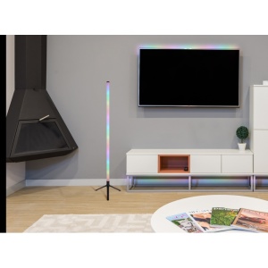 Bara LED RGB Rocky 7W, efect curcubeu, dimabila, telecomanda, USB-A/USB-C, Globo Lighting [10]- savelectro.ro