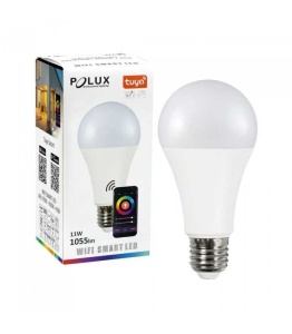 Bec LED 11W Smart Polux, E27, 1055 lm, lumina RGB+calda/neutra/rece, forma A65 [1]- savelectro.ro