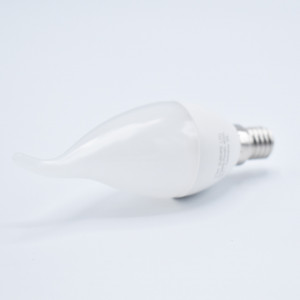 Bec LED flacara 4W (30W), E14, C37T, 320 lm, lumina calda (2700K), opal, V-TAC
