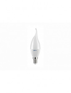 Bec LED 6W(43W) GTV C30L, E14, 470 lm, lumina neutra (4000 K), clasa energetica F