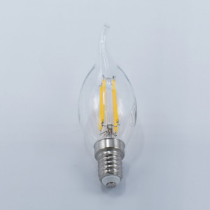 Bec led flacara Vintage filament 4W (38W), E14, 440lm, lumina calda (2700K), clar, Braytron