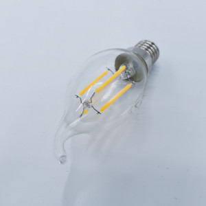 Bec led flacara Vintage filament 6W (48W), E14, 700lm, lumina calda (2700K), clar, Horoz Electric