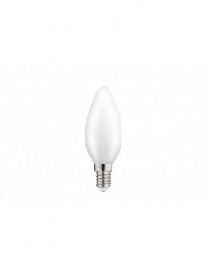 Bec LED lumanare 4W(40W) GTV, E14, 400 lm, lumina calda (2700K), clasa energetica F