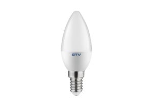 Becuri LED E14, Bec LED lumanare GTV, E14, 3W(21W), 200 lm, lumina neutra (4000K), clasa energetica G - savelectro.ro
