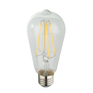 Becuri cu LED, Bec LED para Edison 7W, E27, 800 lm, Globo, lumina calda (3000 K), transparent, clasa energetica E - savelectro.ro