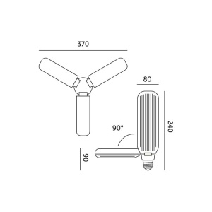 Bec LED plante 24W KOBI Planty, E27, spectru complet, lumina roz, PPF 35 µmol/s [7]- savelectro.ro