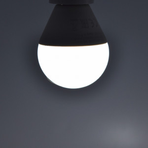 Bec led sferic 5W (35W), E14, P45, 400lm, lumina rece (6500K), opal, Braytron