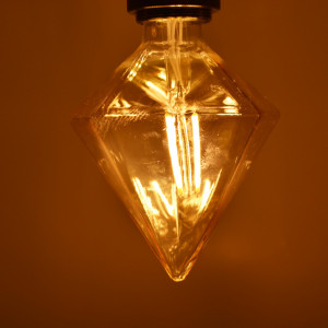 Bec led Vintage Edison 4W (40W), E27, CR110, 350 lm, lumina calda (2200K), auriu, Braytron