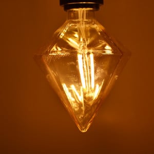 Bec led Vintage Edison 4W (40W), E27, CR110, 350 lm, lumina calda (2200K), auriu, Braytron