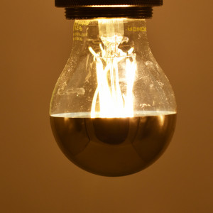 Bec led Vintage filament 7W (53W), E27, A60, 800lm, lumina calda (2700K), auriu, Optonica