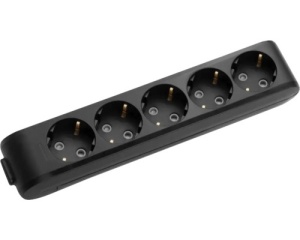 Prelungitoare Electrice, Bloc 5 prize X-tendia Panasonic, Negru - savelectro.ro