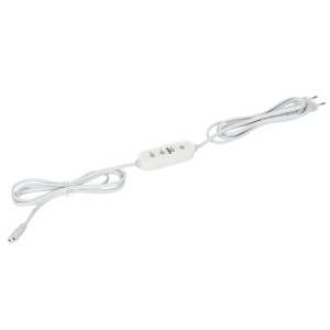 Cabluri Electrice, Cablu alimentare cu controler Growly, 2 pini, 3m, alb, Kobi Design - savelectro.ro