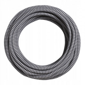 Cablu Textil Alb-Negru 2x0,75 [2]- savelectro.ro
