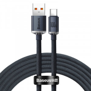 Cablu USB-Type C, Quick Charge, 100W, 1.2m, negru, Baseus [1]- savelectro.ro