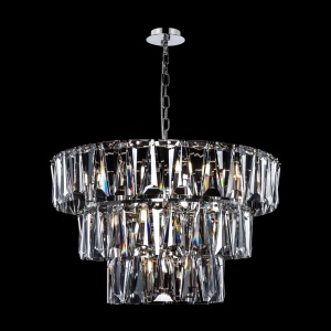 Candelabru Puntes MOD043PL-18CH, 18xE14, crom+transparent, IP20, Maytoni [3]- savelectro.ro