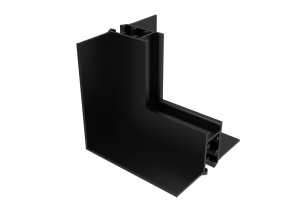 Conector vertical de colt exterior pentru sina magnetica M05-R, negru, Optonica [1]- savelectro.ro