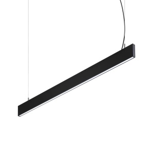 Lustre LED, Corp LED liniar suspendat Steel 29W, 2470lm, lumina neutra (4000 K), IP20, negru, Ideal Lux - savelectro.ro