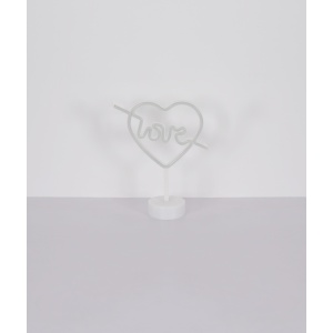 Decoratiune LED Armor Love 2W, lumina roz, forma inima, IP20, alb mat, Globo Lighting [5]- savelectro.ro