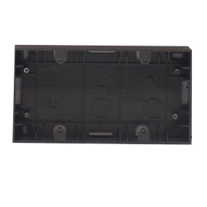 Prize si intrerupatoare Panasonic, Doza dubla montaj aplicat, IP20, Negru, Panasonic Karre Plus 55 - savelectro.ro