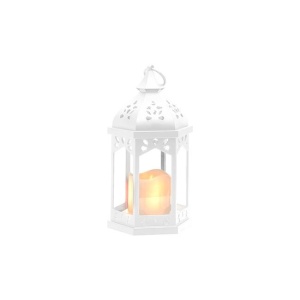 Veioze, Felinar LED decorativ, efect flacara, lumina calda (1800 K), IP20, alb, Masterled - savelectro.ro