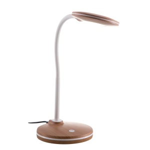 Lampa de birou Carmen LED 4.6W, lumina calda (3000 K), IP20, touch on/off, imitatie lemn, Globo Lighting
