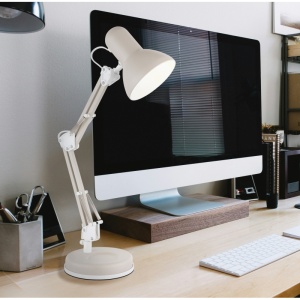 Lampa de birou Famous 1xE27, reglabila, IP20, nisipie, Globo Lighting [9]- savelectro.ro