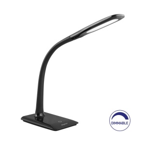 Lampi de birou si veioze, Lampa de birou LED dimabila 7W, 580lm, lumina rece (5000 K), negru, Braytron - savelectro.ro