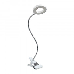 Lampa de birou LED Flex KL148010, cu intrerupator, orientabila, 8W, 790lm, lumina calda, neutra, rece, alba, IP20, Klausen [1]- savelectro.ro
