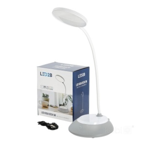 Lampa de birou LED Visua, 5W, temperatura de culoare ajustabila, plastic, albastru, Kobi [6]- savelectro.ro