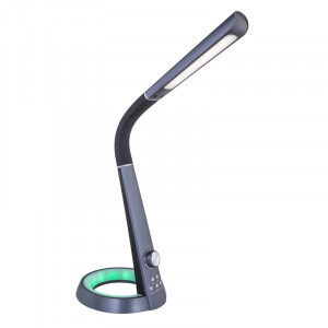 Lampa de birou, negru, brat flexo, încărcător USB, lumina de noapte cu RGB, 450lm, temperatura de culoare ajustabila 3000-6300K, 58376B, Globo [5]- savelectro.ro