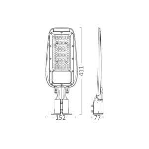 Lampa stradala LED 50W, 5500 lm, lumina rece, IP66, Braytron [3]- savelectro.ro
