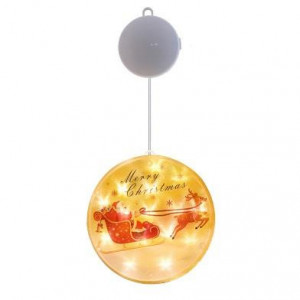 Instalatie de Brad cu Baterii, Lampa suspendata Merry Christmas, cu LED-uri, alimentare cu baterii, Masterled - savelectro.ro