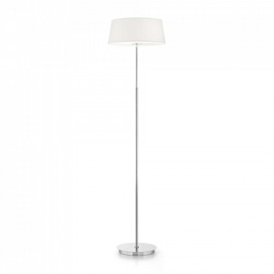 Lampadar Hilton 075488, cu intrerupator, 2xE14, alb+crom, IP20, Ideal Lux