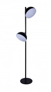 Lampadar LED Crowd 147003, cu intrerupator, 20W, 1000lm, lumina neutra, negru+alb, IP20, Klausen [1]- savelectro.ro