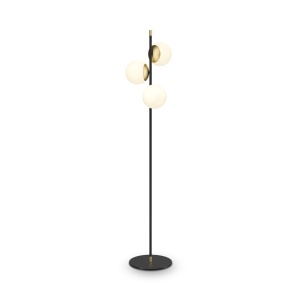 Lampadar Nostalgia MOD048FL-03G, cu intrerupator, 3xE14, negru+alb+auriu, IP20, Maytoni [3]- savelectro.ro