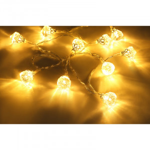 [Lichidare stoc]Sir luminos 90cm, alimentare cu baterii, 10 becuri, lumina calda, Globo [1]- savelectro.ro