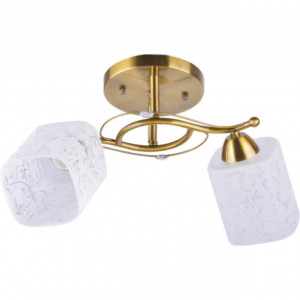 Corpuri de iluminat, Lustra Alea LY-3109, 2xE27, alba+aurie, IP20, Klausen - savelectro.ro