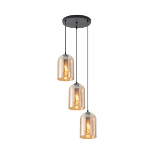 Lustra BR-BV01-00045, 3xE27, aurie+neagra, IP20, Braytron [1]- savelectro.ro