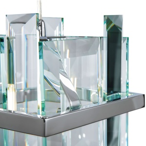Lustra Cerezo MOD201PL-01N, 1xE14, crom+transparenta, IP20, Maytoni [5]- savelectro.ro