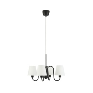 Corpuri de iluminat, Lustra Classic 4 B, 4xE14, neagra, Klausen - savelectro.ro