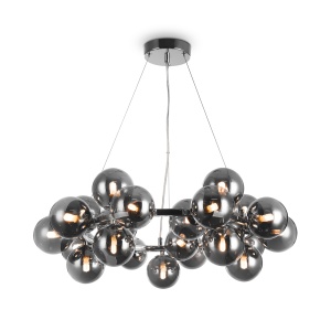 Corpuri de iluminat, Lustra Dallas MOD548PL-25CH, 25xG9, crom+fumurie, IP20, Maytoni - savelectro.ro